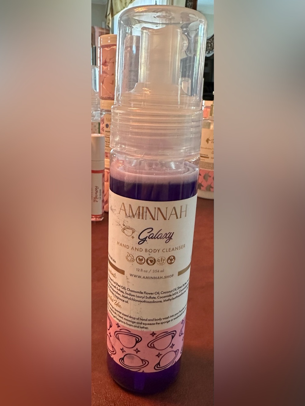 AMINNAH “Galaxy” Hand and Body Cleanser NEW - Picture 2 of 3